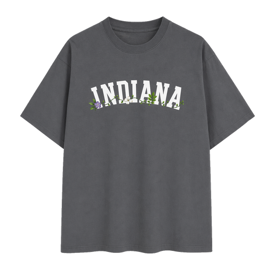 Collection 10 Indiana Essential Cotton T-Shirt - Dark Gray front