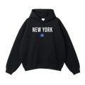 Collection 7 New York Oversize Fleeced Hoodie - Black front