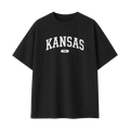 Collection 4 Kansas Essential Cotton T-Shirt - Black front