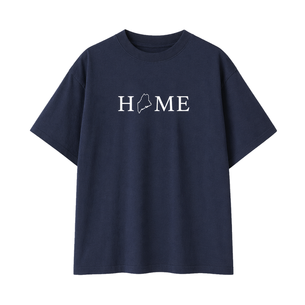 Collection 5 Maine Essential Cotton T-Shirt - Navy Blue front