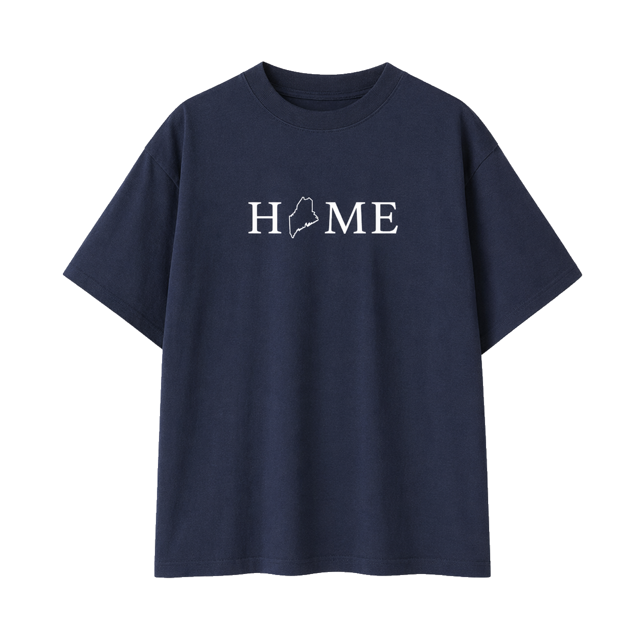 Collection 5 Maine Essential Cotton T-Shirt - Navy Blue front