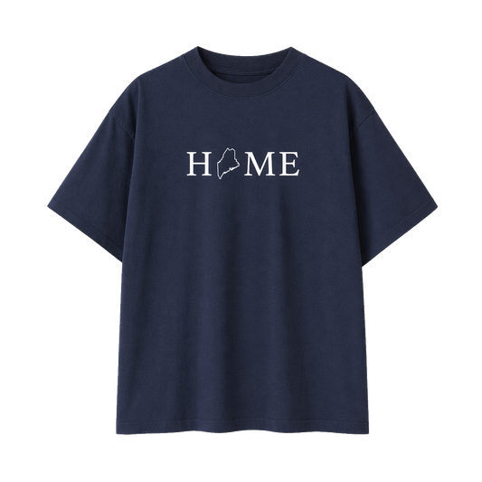 Collection 5 Maine Essential Cotton T-Shirt - Navy Blue front