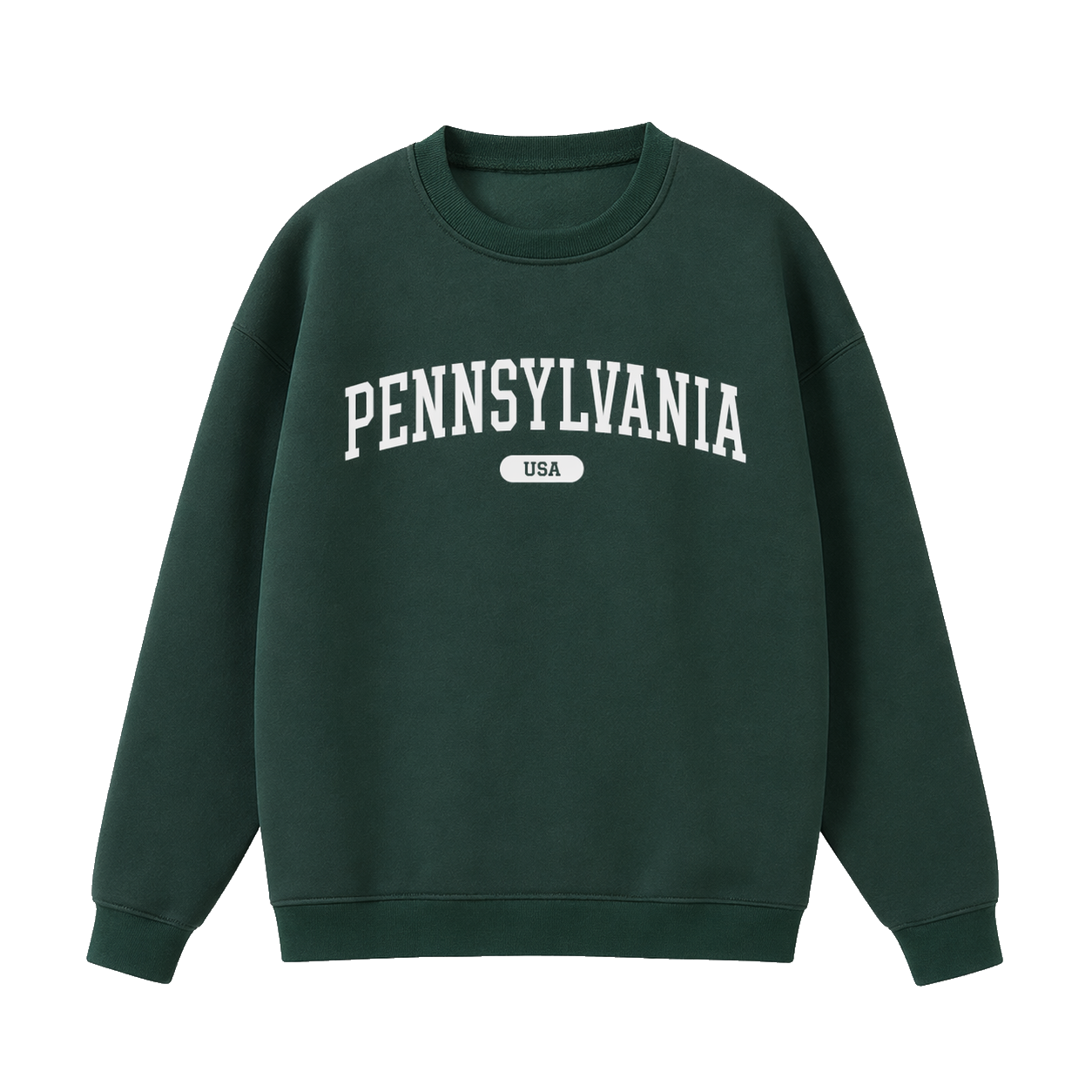 Collection 4 Pennsylvania Essential Heavyweight Crewneck Sweatshirt - Dark Green front