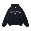 Collection 6 South Carolina Oversize Fleeced Hoodie - Black front