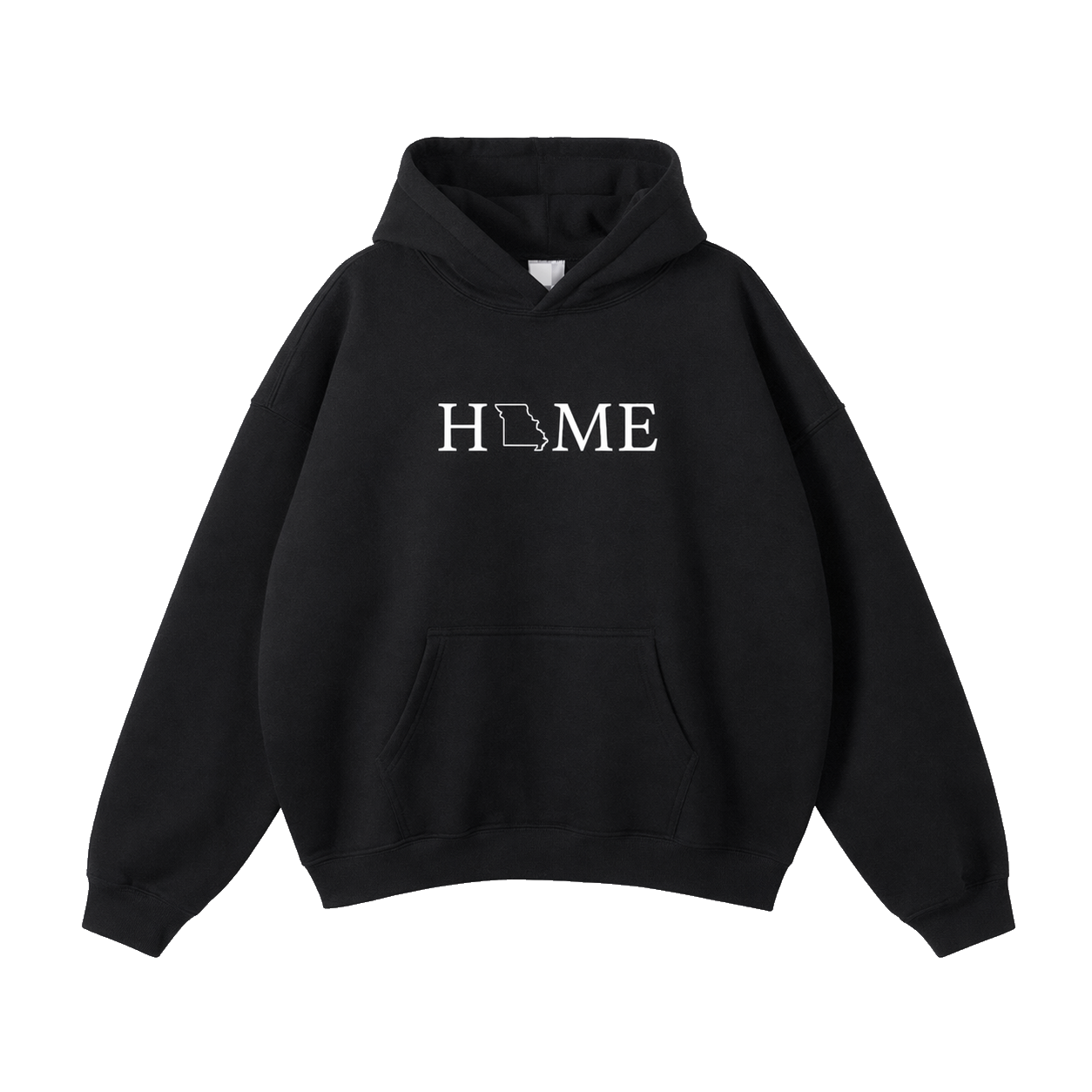 Collection 5 Missouri Oversize Fleeced Hoodie - Black front
