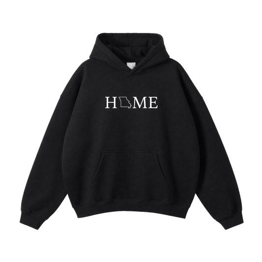 Collection 5 Missouri Oversize Fleeced Hoodie - Black front