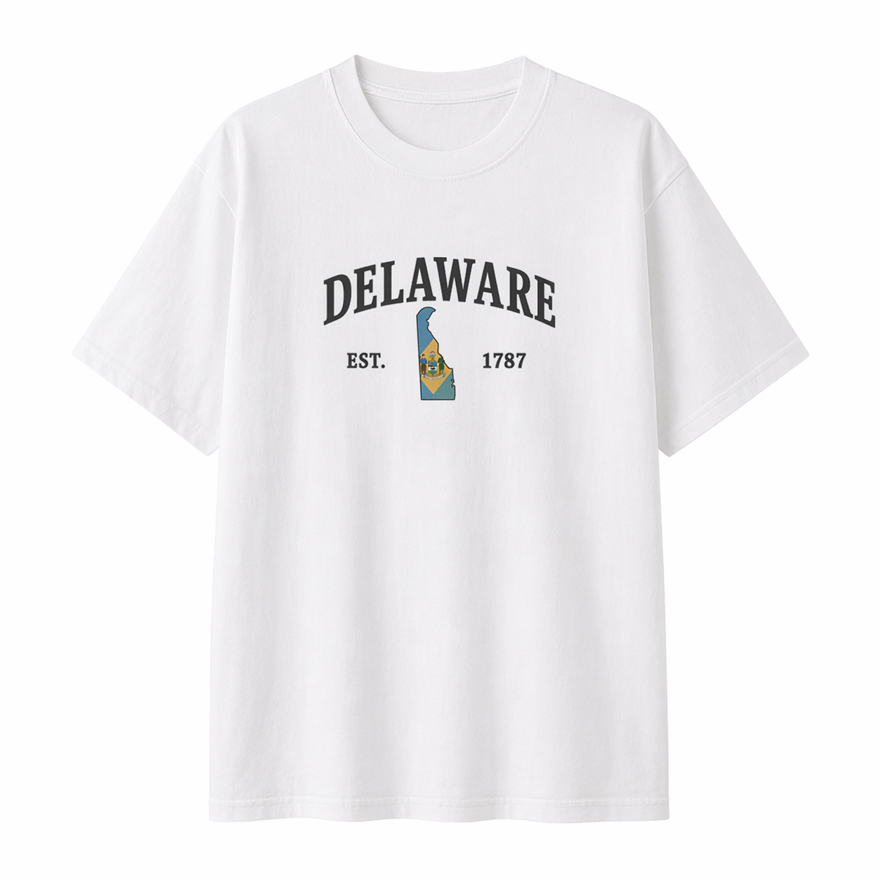 Collection 8 Delaware Essential Cotton T-Shirt - White front