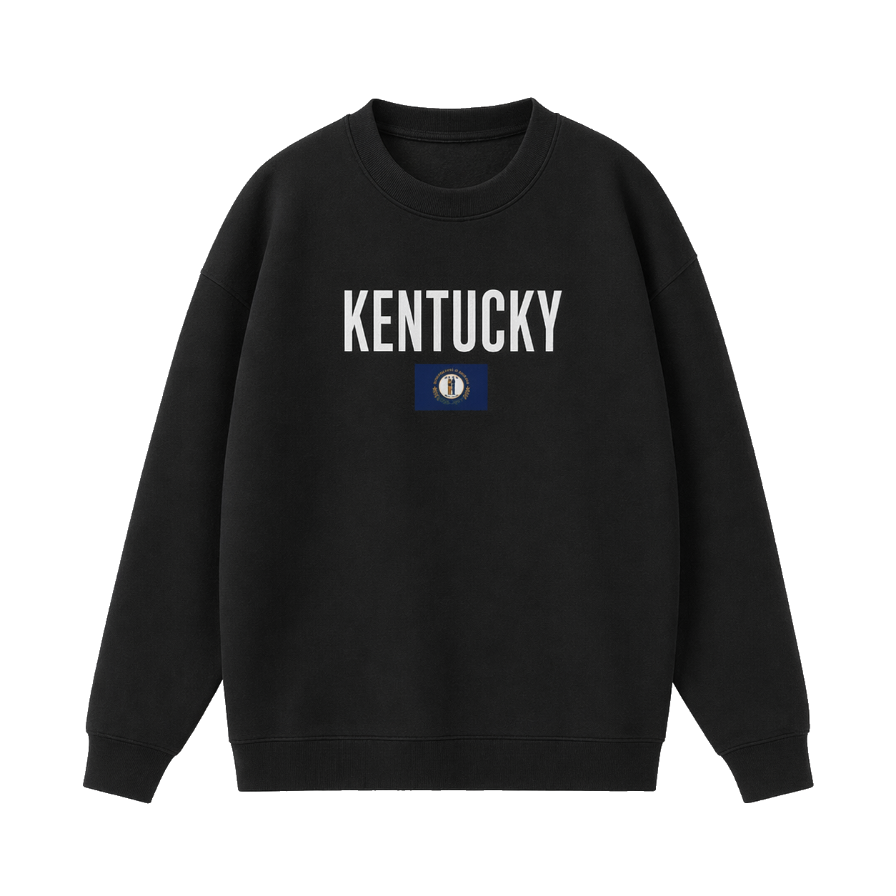 Collection 7 Kentucky Essential Heavyweight Crewneck Sweatshirt - Black front