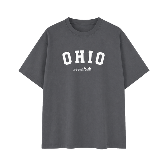 Collection 9 Ohio Essential Cotton T-Shirt - Dark Gray front