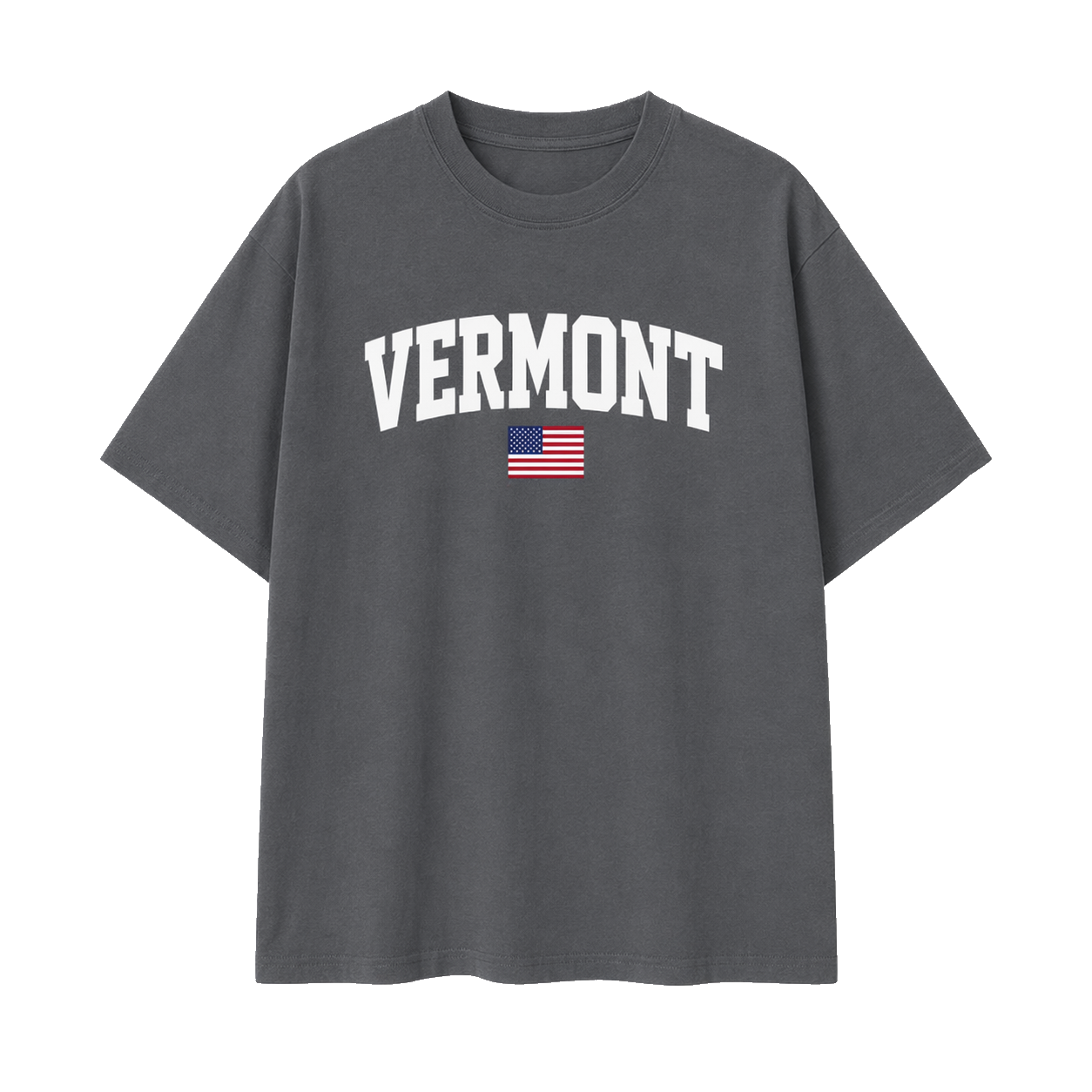 Collection 2 Vermont Essential Cotton T-Shirt - Dark Gray front