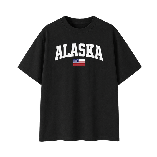 Collection 2 Alaska Essential Cotton T-Shirt - Black front
