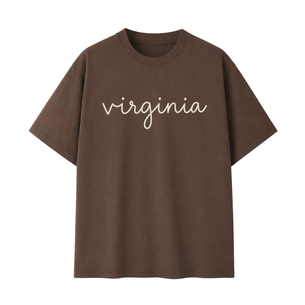Collection 3 Virginia Essential Cotton T-Shirt - Coffee front
