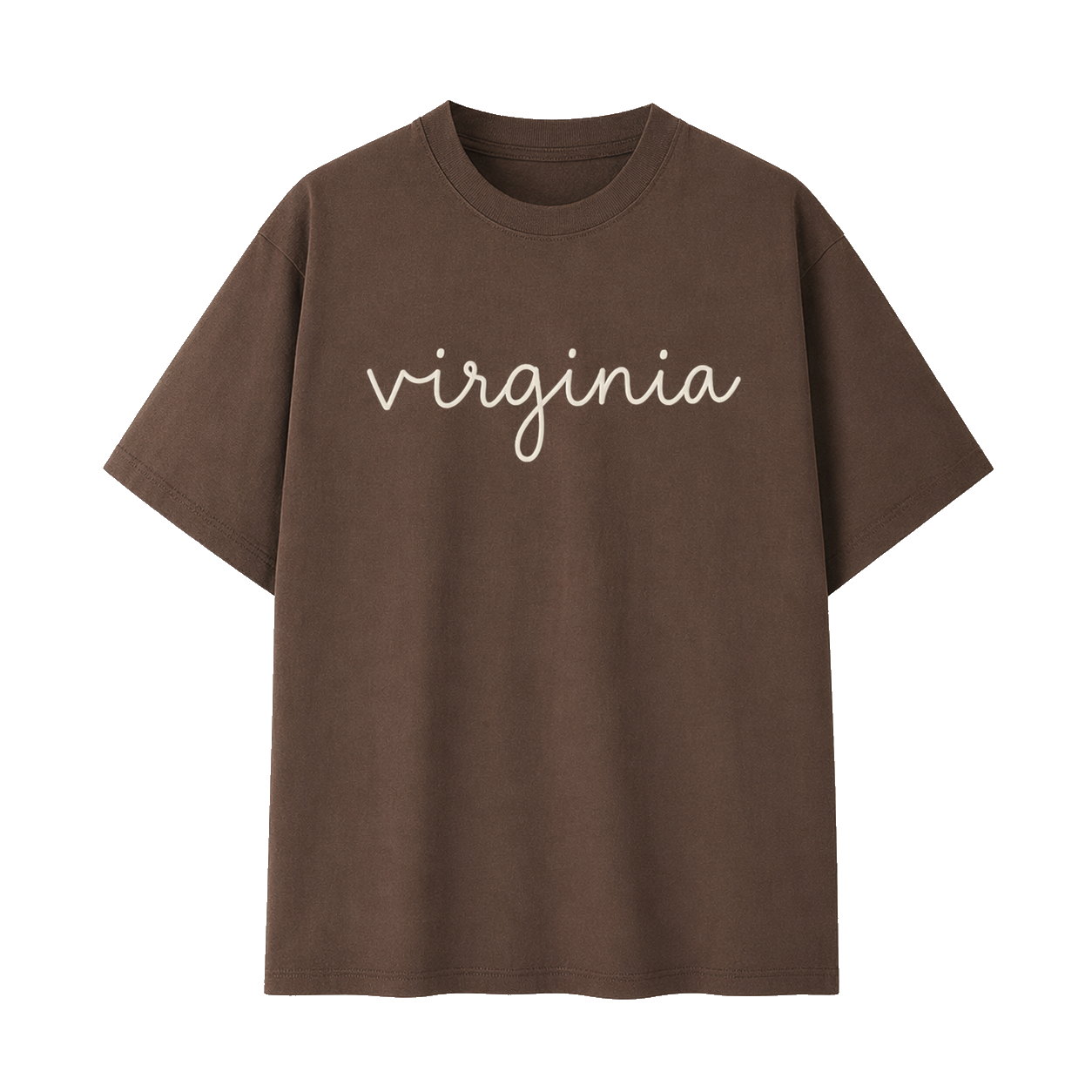 Collection 3 Virginia Essential Cotton T-Shirt - Coffee front
