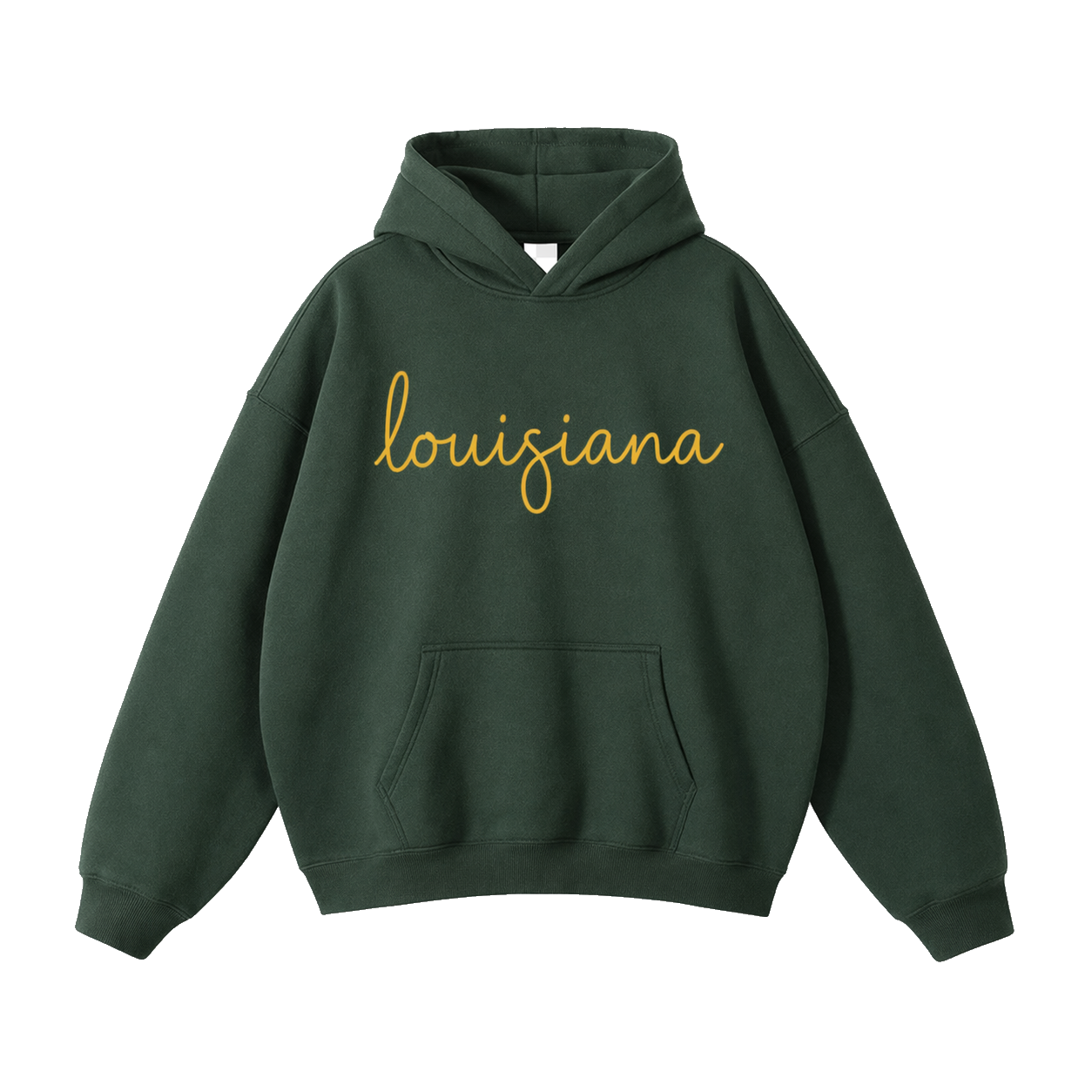 Collection 3 Louisiana Oversize Fleeced Hoodie - Eden Green front