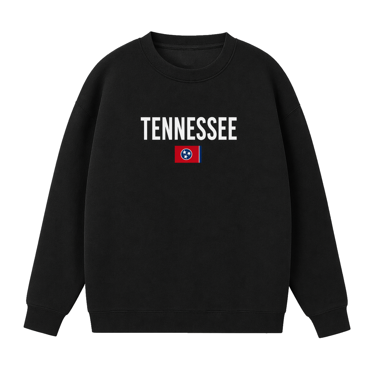 Collection 7 Tennessee Essential Heavyweight Crewneck Sweatshirt - Black front