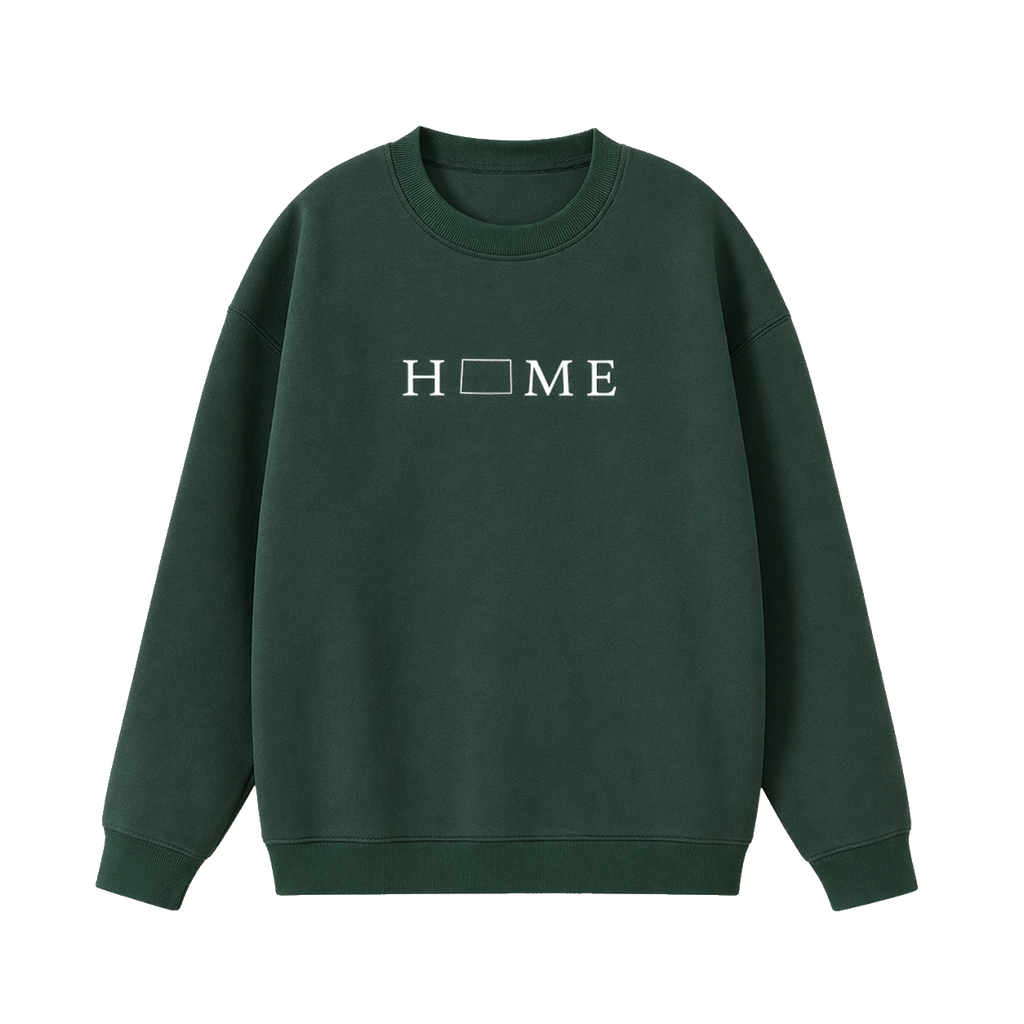 Collection 5 Colorado Essential Heavyweight Crewneck Sweatshirt - Dark Green front