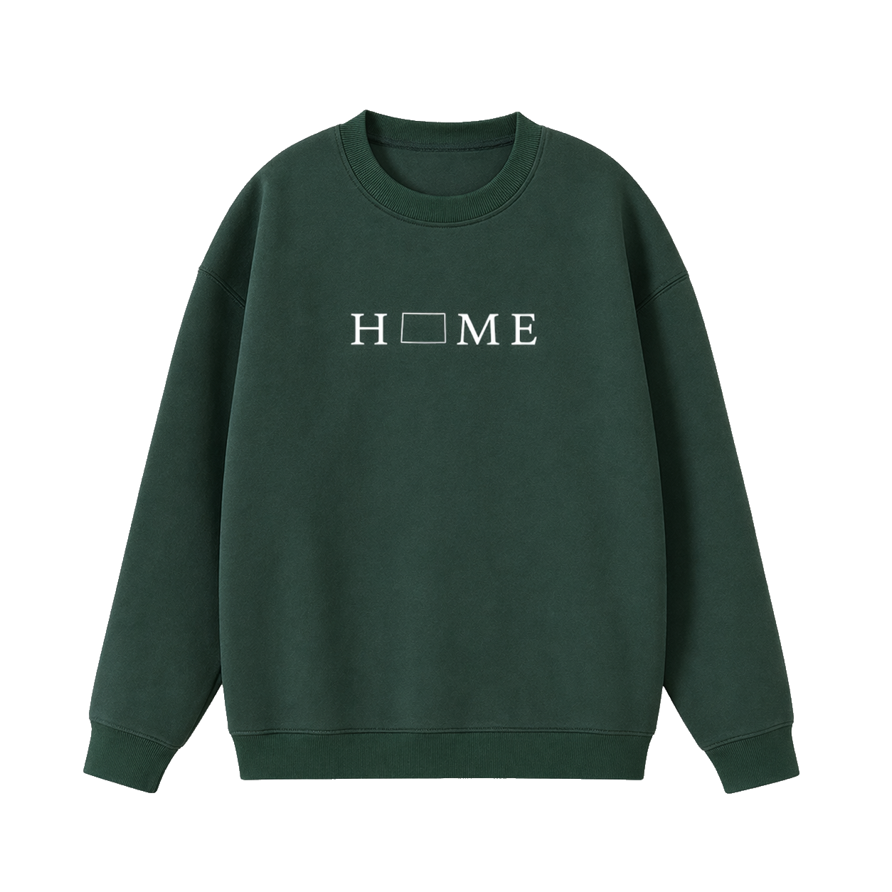 Collection 5 Colorado Essential Heavyweight Crewneck Sweatshirt - Dark Green front