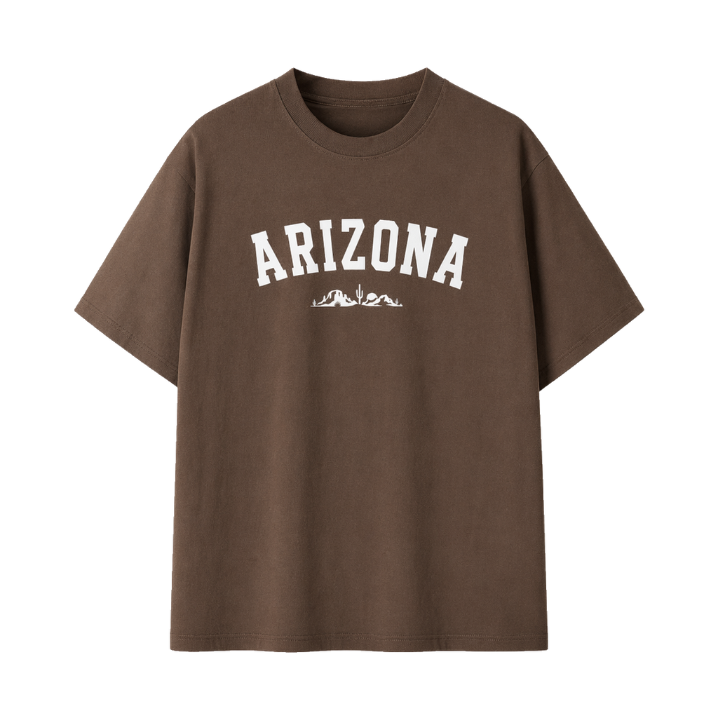 Collection 9 Arizona Essential Cotton T-Shirt - Coffee front