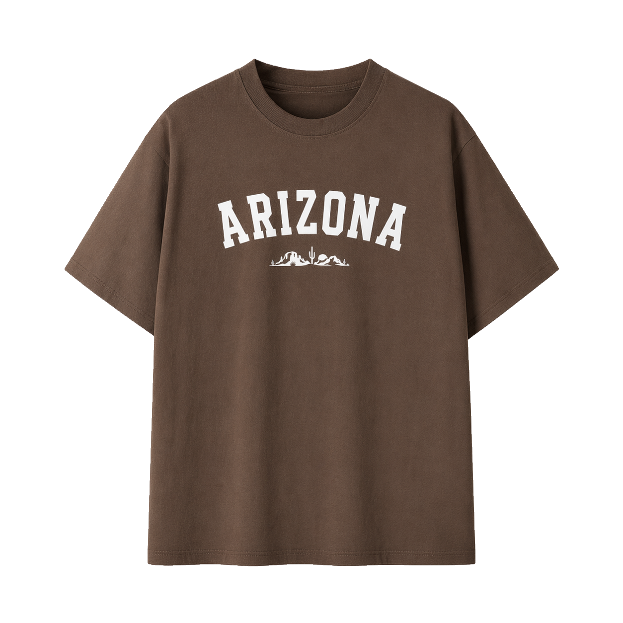 Collection 9 Arizona Essential Cotton T-Shirt - Coffee front
