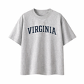 Collection 1 Virginia Essential Cotton T-Shirt - White Gray front
