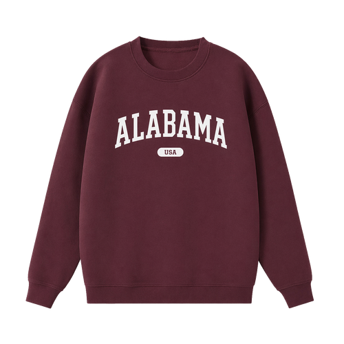Collection 4 Alabama Essential Heavyweight Crewneck Sweatshirt - Dull Red front