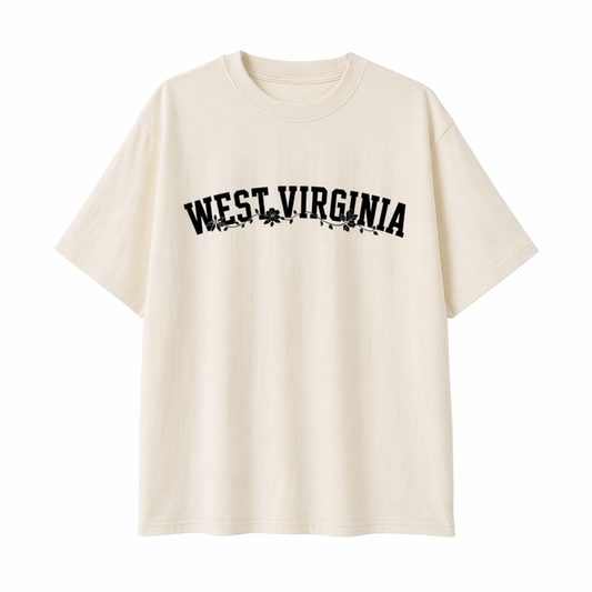 Collection 10 West Virginia Essential Cotton T-Shirt - Apricot front