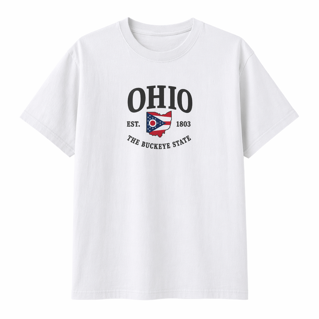 Collection 8 Ohio Essential Cotton T-Shirt - White front