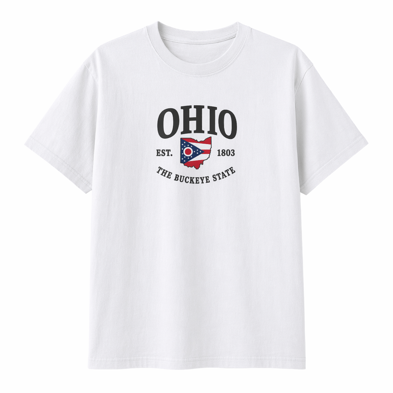 Collection 8 Ohio Essential Cotton T-Shirt - White front