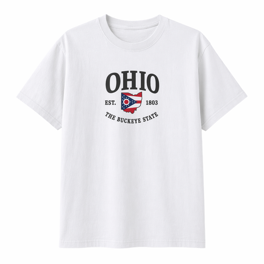 Collection 8 Ohio Essential Cotton T-Shirt - White front