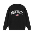 Collection 2 Massachusetts Essential Heavyweight Crewneck Sweatshirt - Black front