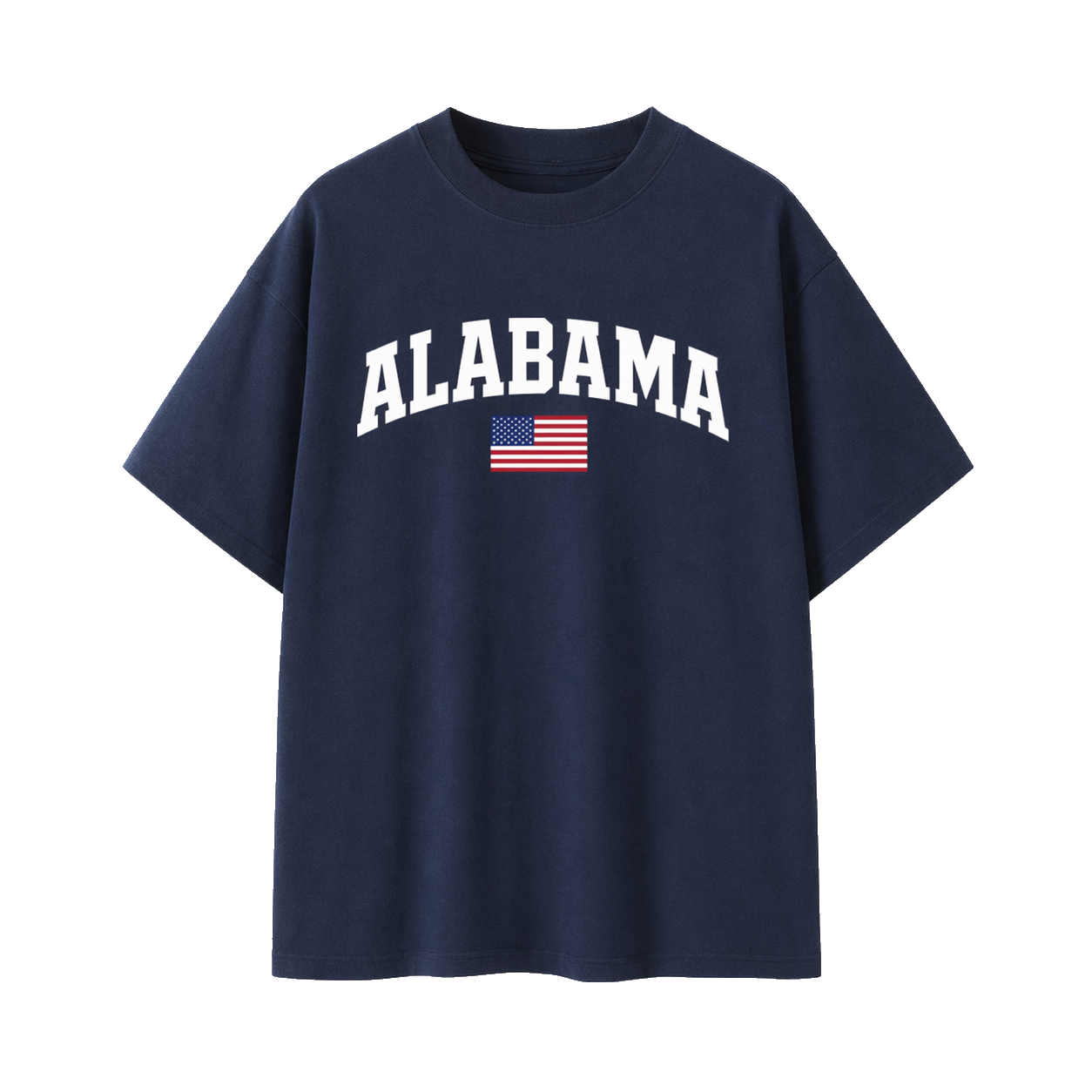 Collection 2 Alabama Essential Cotton T-Shirt - Navy Blue front