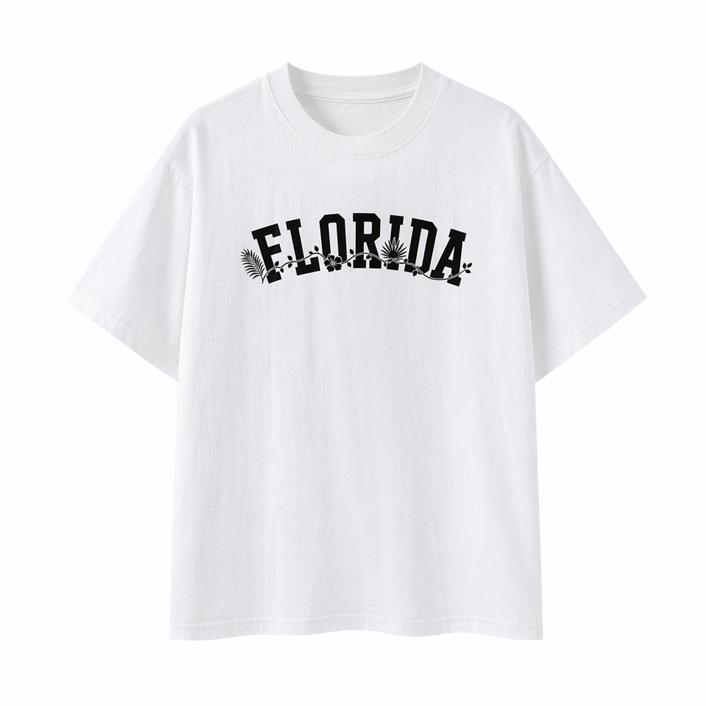 Collection 10 Florida Essential Cotton T-Shirt - White front
