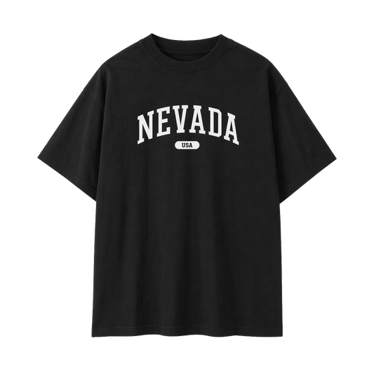 Collection 4 Nevada Essential Cotton T-Shirt - Black front