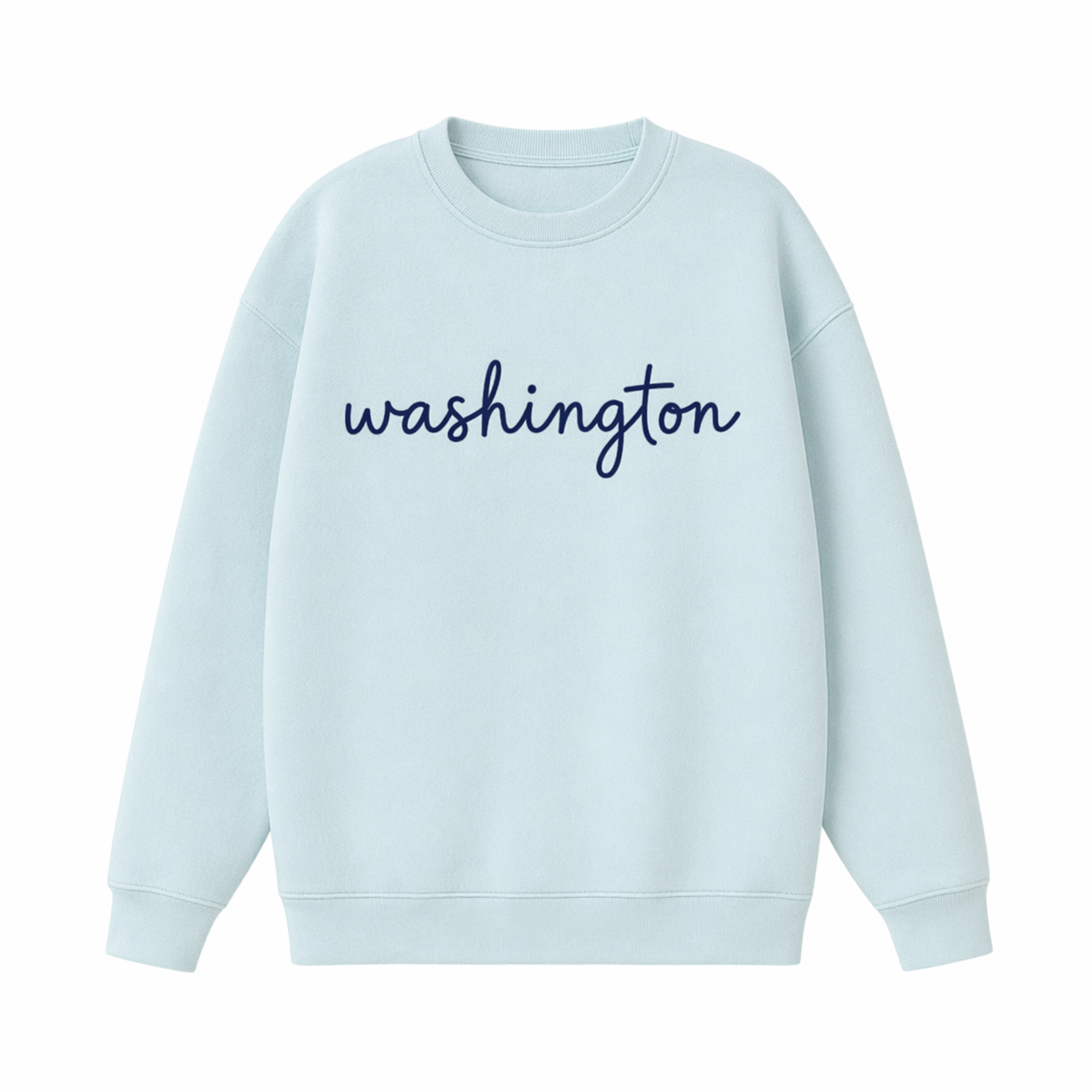 Collection 3 Washington Essential Heavyweight Crewneck Sweatshirt - Water Blue front