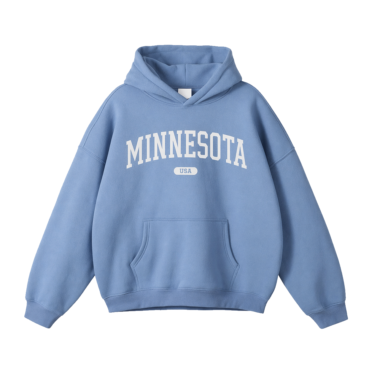 Collection 4 Minnesota Oversize Fleeced Hoodie - Medium Blue front
