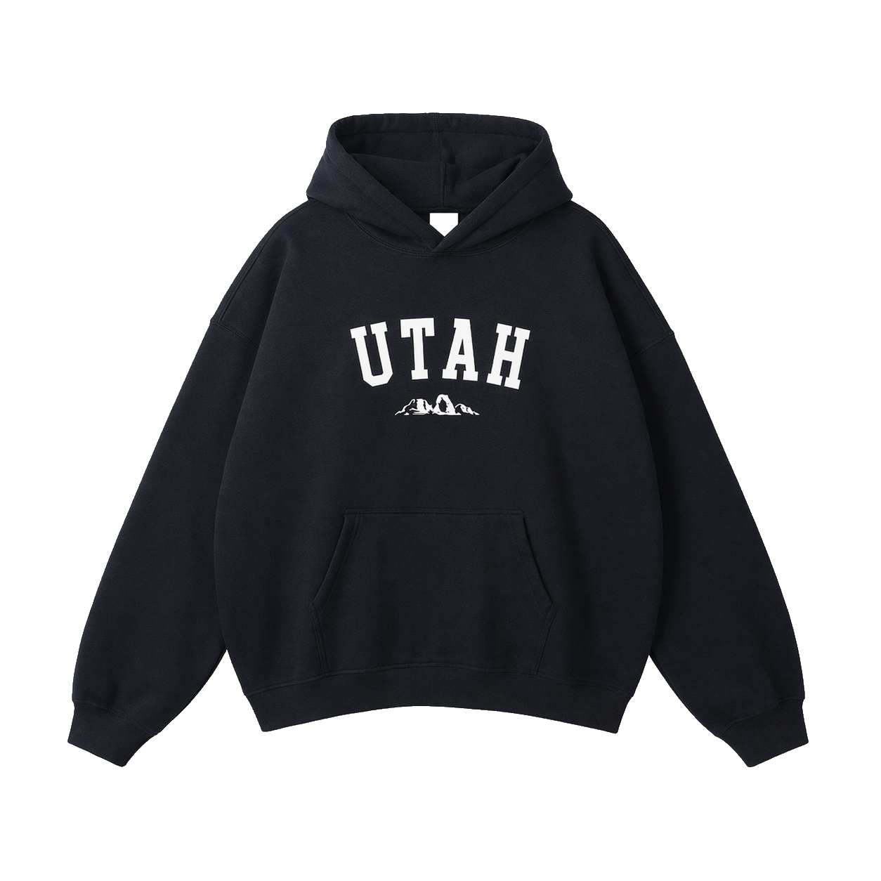 Collection 9 Utah Oversize Fleeced Hoodie - Black front