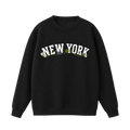 Collection 10 New York Essential Heavyweight Crewneck Sweatshirt - Black front