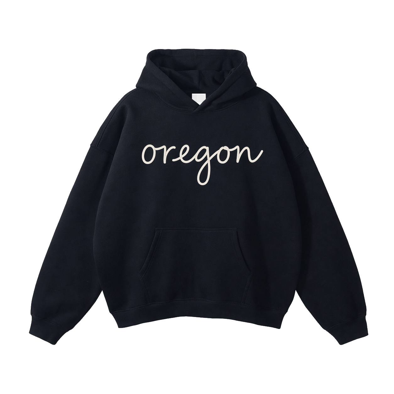 Collection 3 Oregon Oversize Fleeced Hoodie - Black front