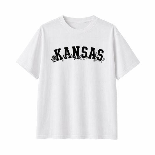 Collection 10 Kansas Essential Cotton T-Shirt - White front