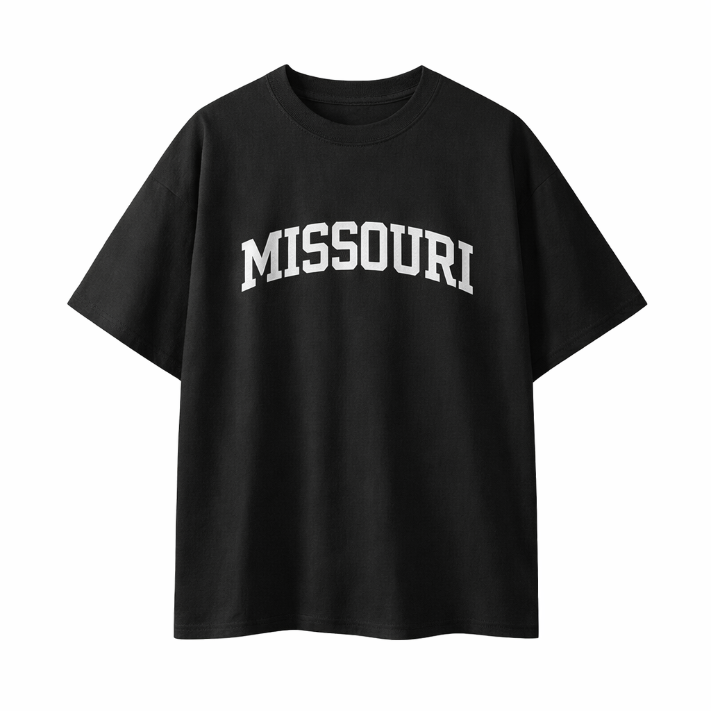 Collection 1 Missouri Essential Cotton T-Shirt - Black front