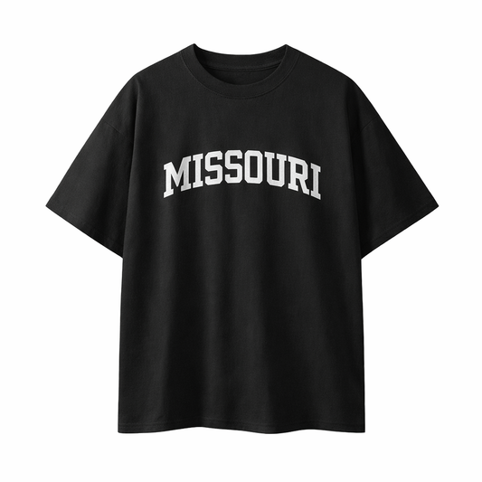Collection 1 Missouri Essential Cotton T-Shirt - Black front