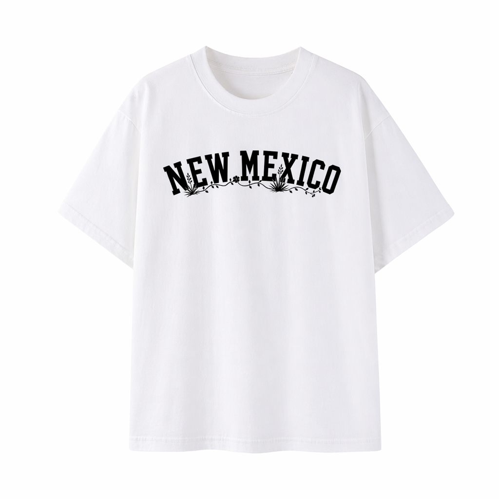 Collection 10 New Mexico Essential Cotton T-Shirt - White front