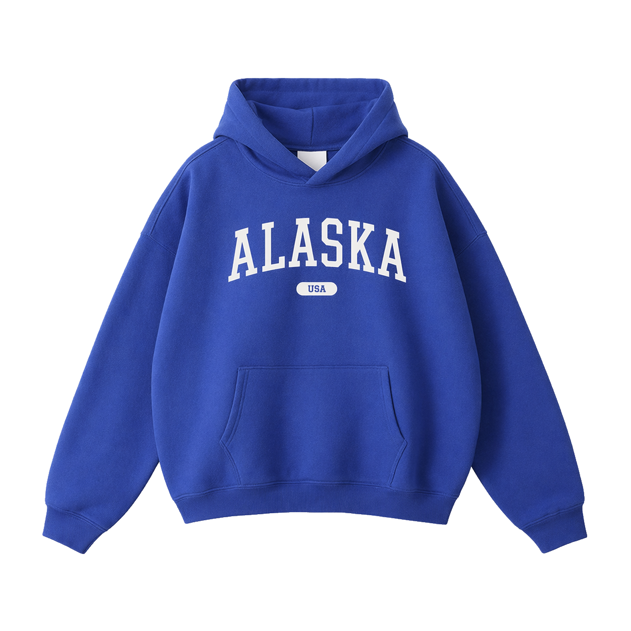 Collection 4 Alaska Oversize Fleeced Hoodie - Klein Blue front