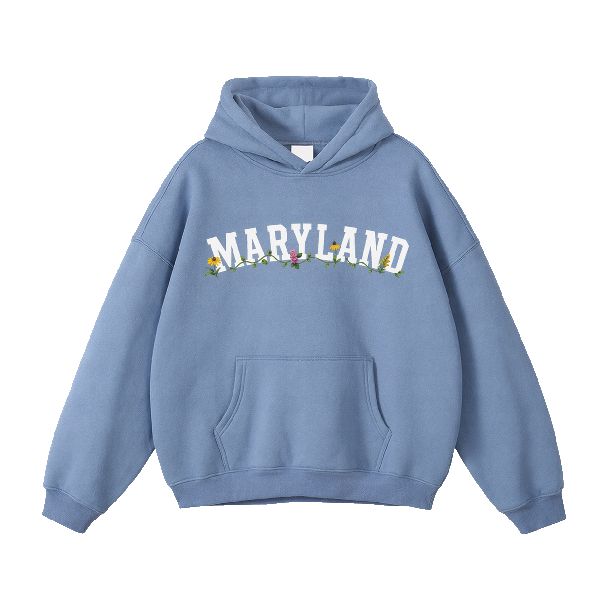 Collection 10 Maryland Oversize Fleeced Hoodie - Medium Blue front