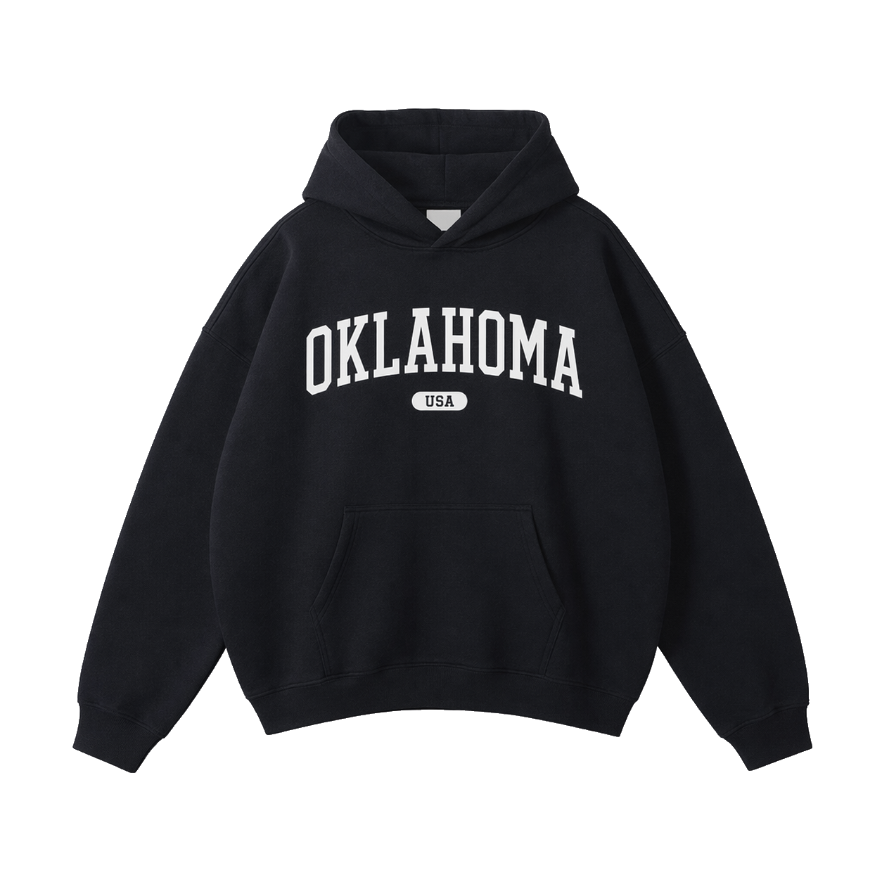 Collection 4 Oklahoma Oversize Fleeced Hoodie - Black front
