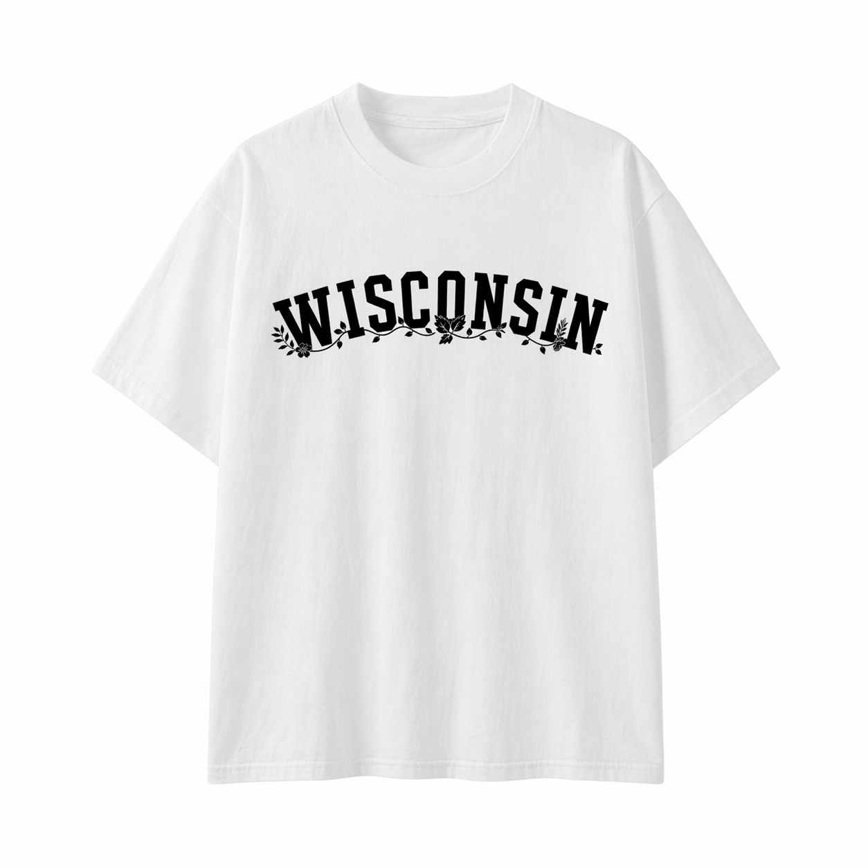 Collection 10 Wisconsin Essential Cotton T-Shirt - White front