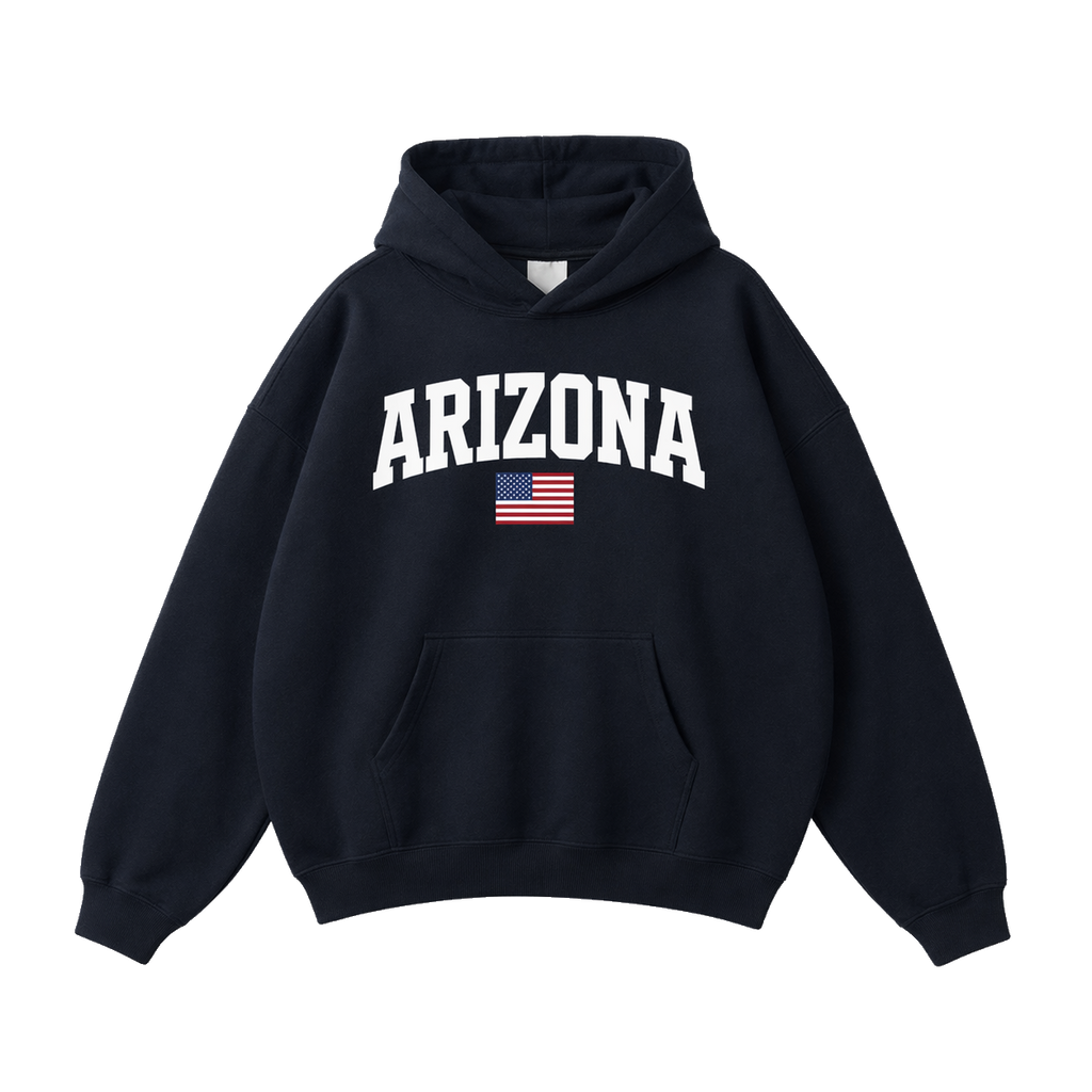 Collection 2 Arizona Oversize Fleeced Hoodie - Black front