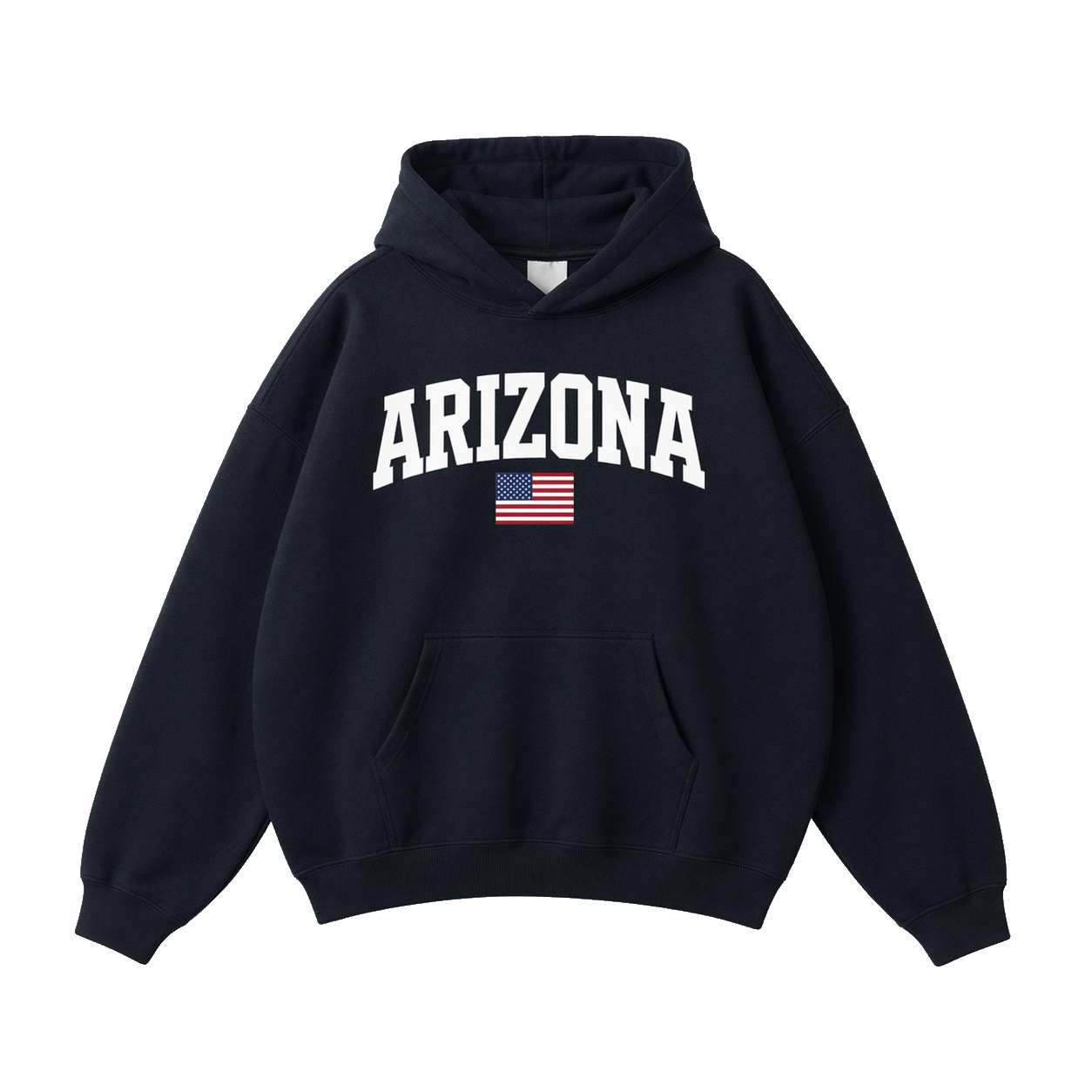 Collection 2 Arizona Oversize Fleeced Hoodie - Black front