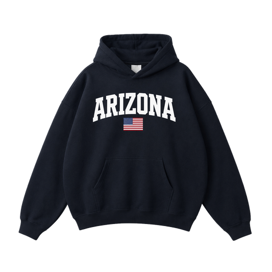 Collection 2 Arizona Oversize Fleeced Hoodie - Black front