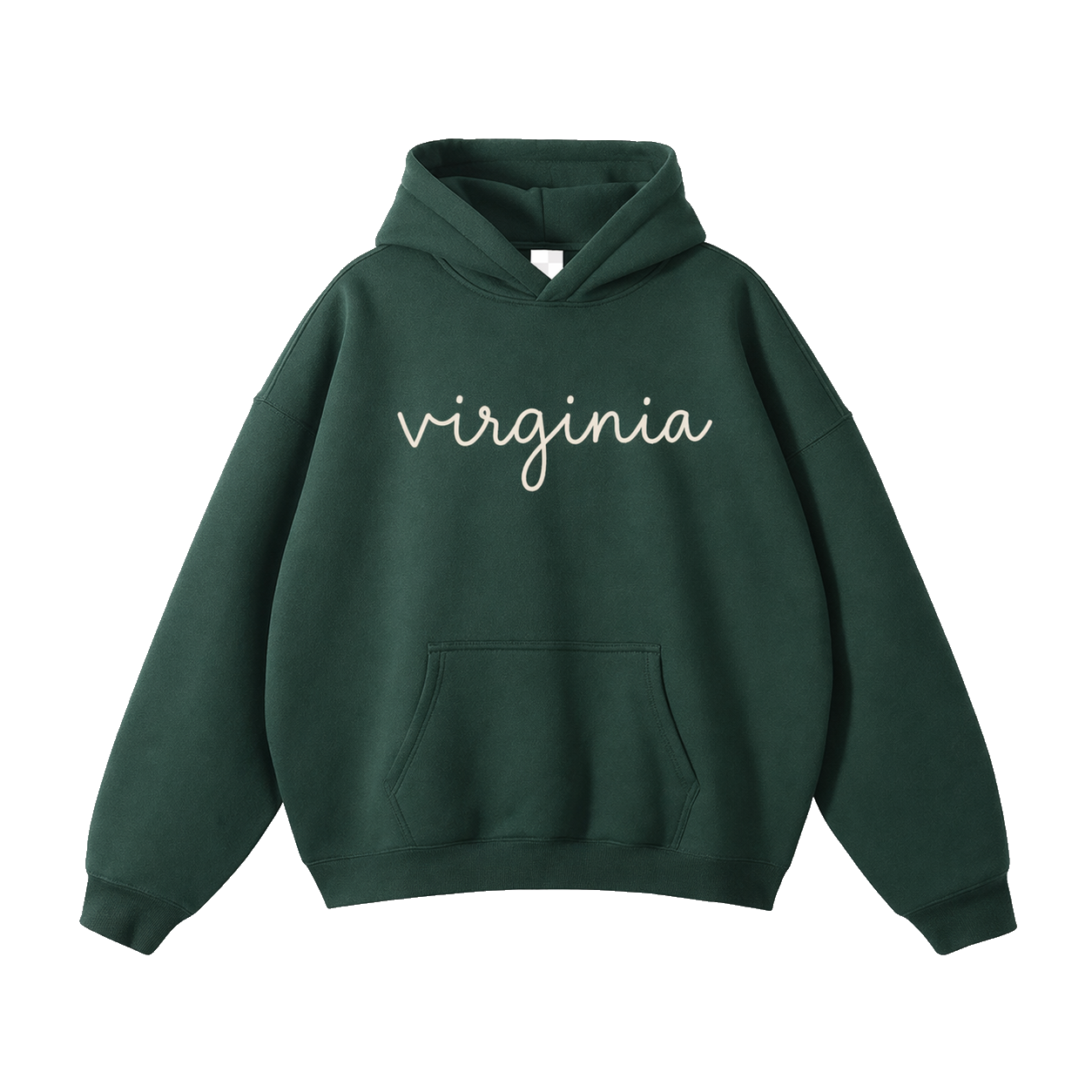 Collection 3 Virginia Oversize Fleeced Hoodie - Eden Green front